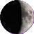 Waxing Crescent, Moon at 6 days in cycle
