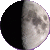 Waxing Gibbous, 7 days, 23 hours, 7 minutes in cycle