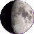 Waxing Gibbous, Moon at 9 days in cycle